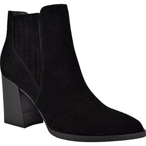 MARC FISHER  Ellard Leather Heels Ankle Boots Black, SZ 10, NWOB